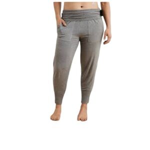 AERIE | Real soft fold-over joggers. Charcoal small